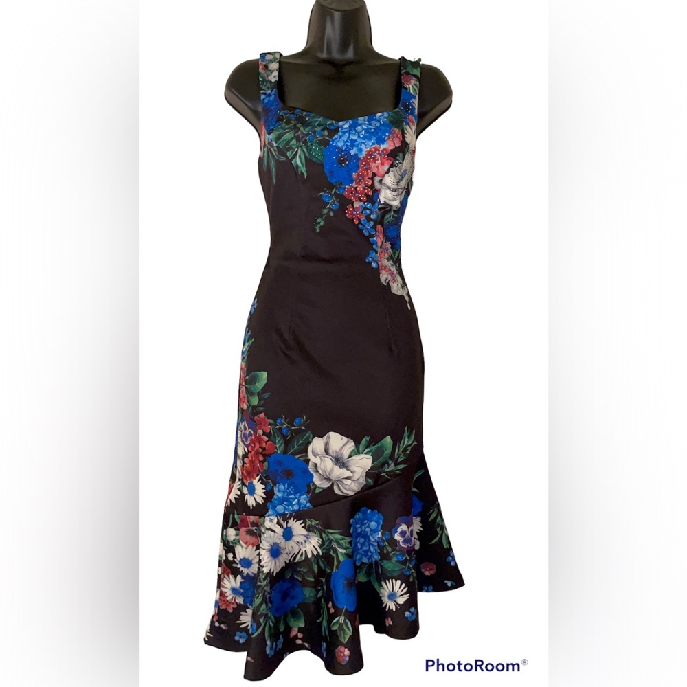 VENUS Mermaid style form fitting Ruffle Trim Detail Dress